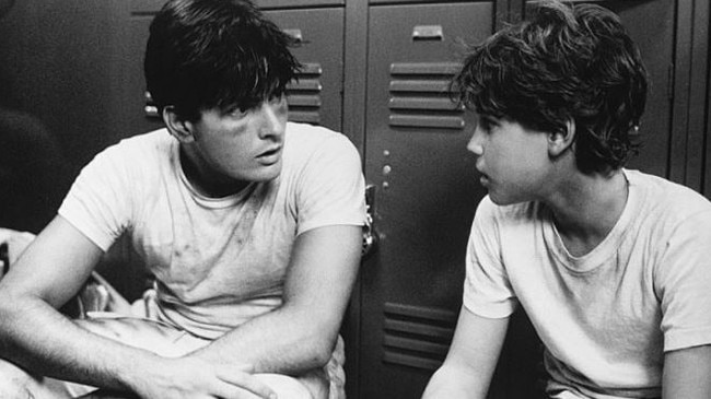Charlie Sheen and Corey Haim starred together in the 1986 movie Lucas. Picture: Supplied.