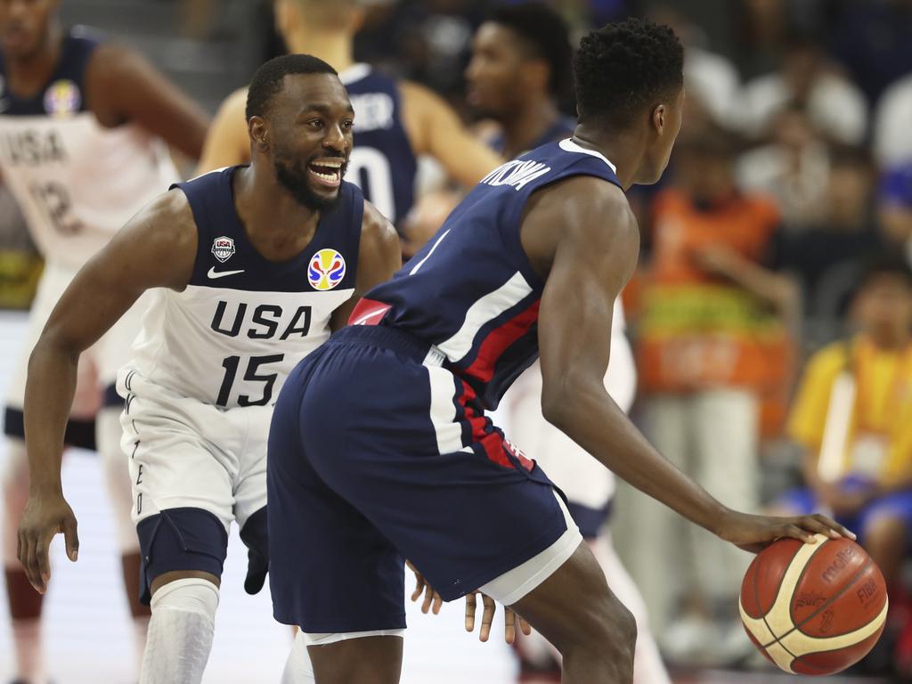 Kemba Walker was outplayed by Frank Ntilikina. (AP Photo/Ng Han Guan)