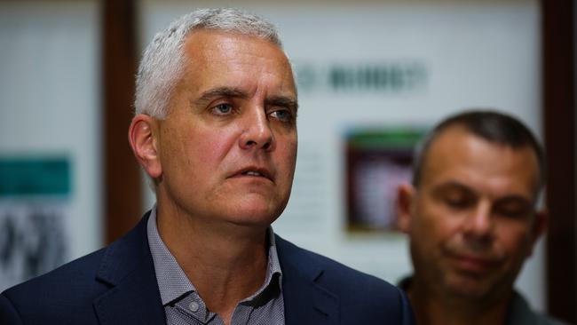 TWU national secretary Michael Kaine says the union has asked the Prime Minister to meet the latest swath of workers sacked by Qantas. Picture: NCA NewsWire/Gaye Gerard