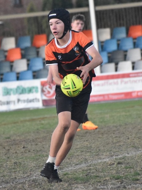 Rockhampton District Secondary Schools Rugby League grand finals, Year 8C, Chanel College, Gladstone, versus Glenmore State High, Browne Park, September 7, 2022.