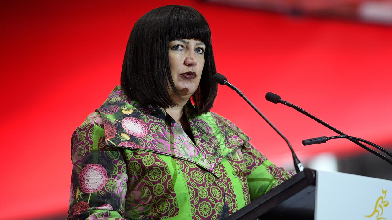 Rugby Australia CEO Raelene Castle at an announcement of the Wallabies team.