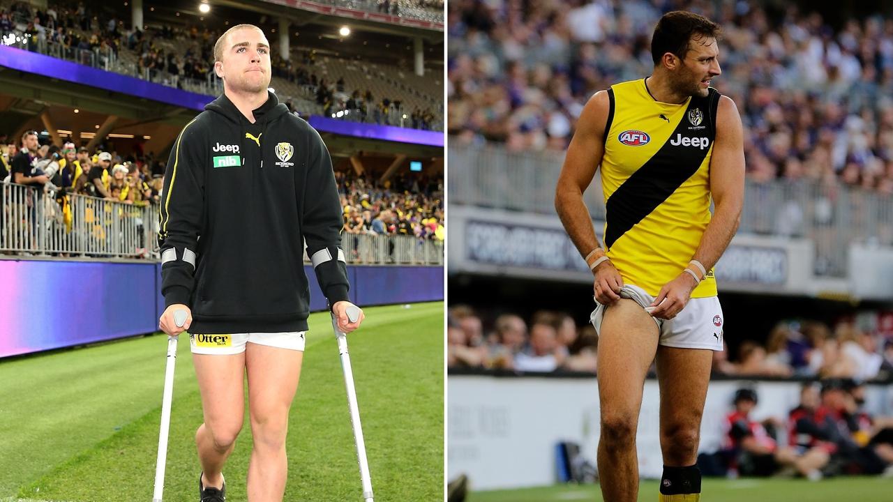 Richmond has suffered a double injury blow to Jack Ross and Toby Nankervis.