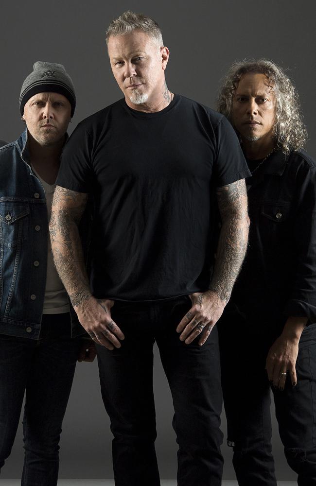 Rockers Metallica employed canine crew for their 40th anniversary concerts. Picture: Supplied