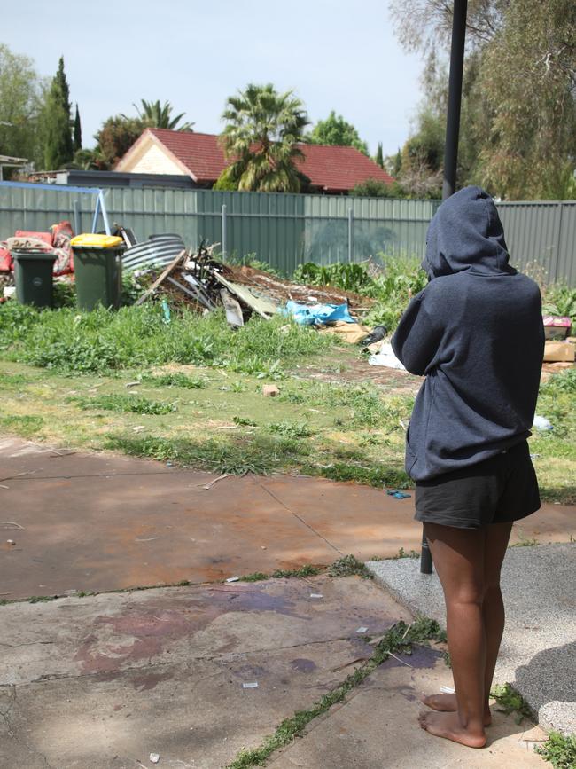 A woman at the Elizabeth Downs property said stabbing victim Emmanuel Musengimana was a unwitting victim – and she was the target. Picture: Dean Martin