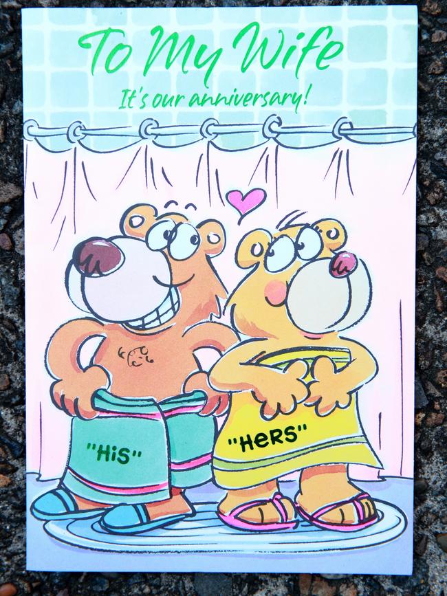 Kevin Steven Correll sent a card to his former wife on their anniversary.