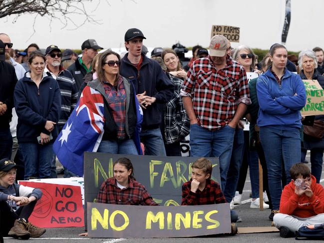 Farmers push back against plans to build renewable energy infrastructure across country communities. Picture: David Geraghty