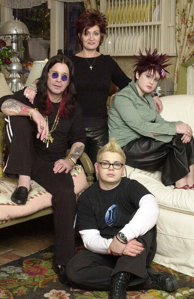 Ozzy and Sharon share two kids, Jack, 35, and Kelly, now 36. The family are pictured here in 2002. Picture: Getty Images.