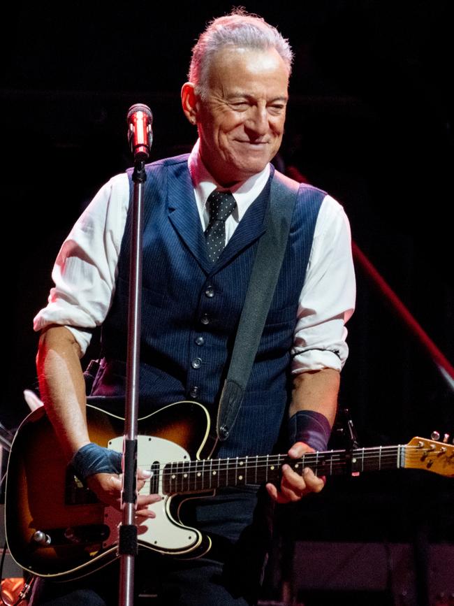 Bruce Springsteen onstage for the first night of his The Land of Hopes and Dreams tour in Manchester, England. Picture: Shirlaine Forrest / Getty Images