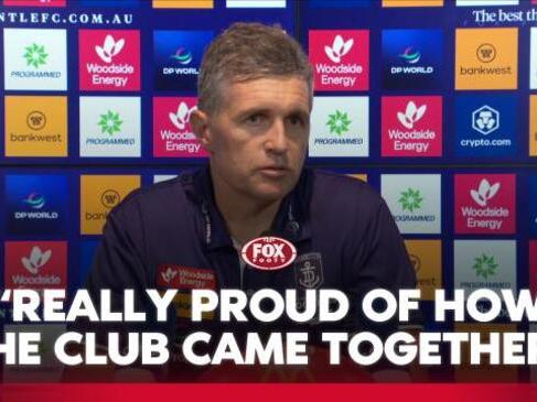 Justin Longmuir 'proud of players' after tough night | Fremantle Dockers press conference