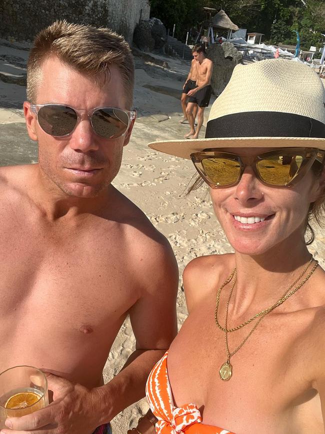Candice, and her husband David Warner, love to enjoy the beach with their family. Picture: Instagram/CandiceWarner