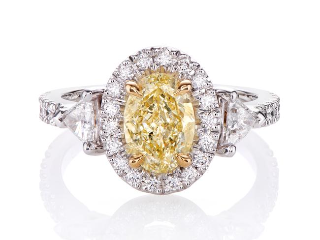 EverettBrookes Jewellers handmade 18ct yellow and white gold and diamond ring. Picture: Supplied