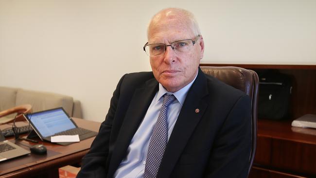 New Liberal Party senator Jim Molan in his Canberra office. Picture: Kym Smith