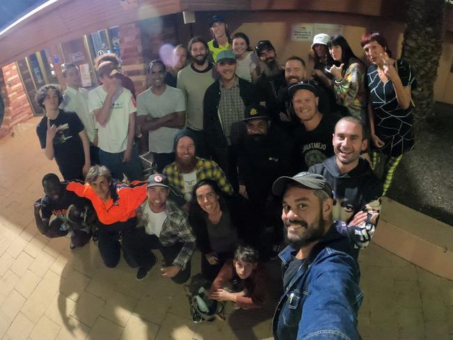 Skaters and skate enthusiasts attend Alice Springs Town Council meeting. Picture: Supplied