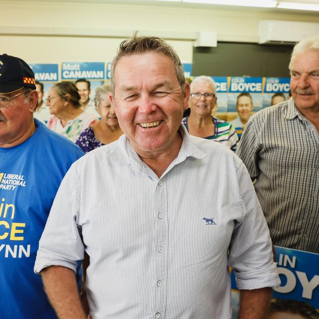 Colin Boyce, Liberal National Party candidate for Flynn at the campaign office opening day. Picture: Brad Hunter (Deputy PM office).