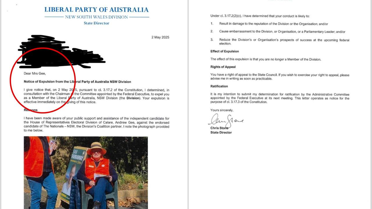 ‘Petty’: Teals’ mum ousted from Liberal Party
