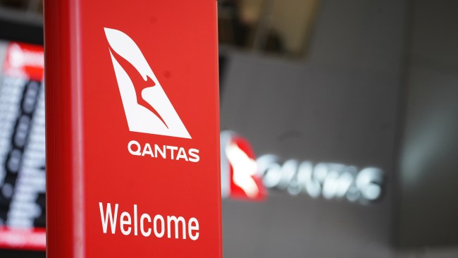Qantas burned fuel at the runway for about an hour before telling passengers they would again have to wait until strong winds passed, a customer said. Picture: NCA NewsWire / Luis Enrique Ascui