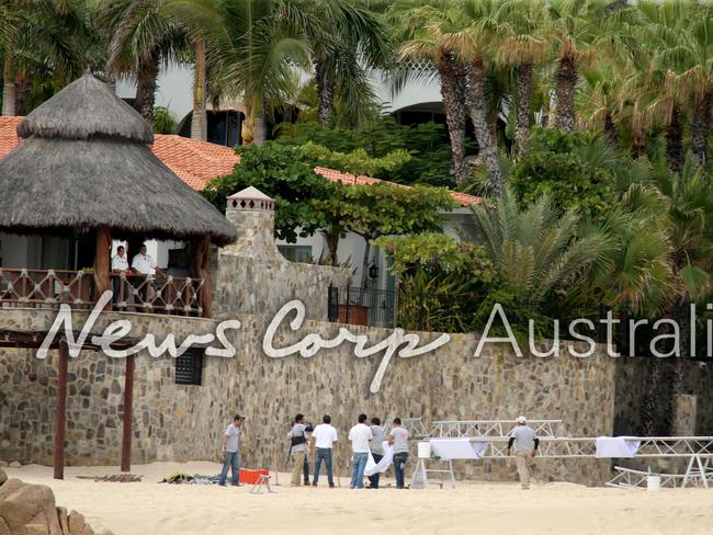 Wedding preparations at the One &amp; Only Resort in Pamilla Mexico. Picture: News Corp Australia