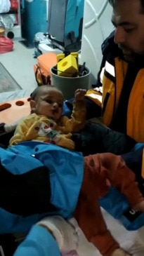 7-Month-Old rescued from rubble in Turkey's Hatay Province