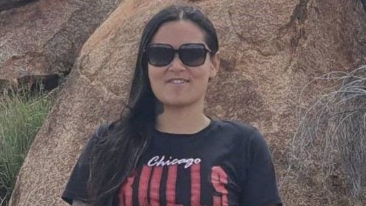 Alice Springs woman Angie Fuller has been missing since January 9, sparking concerns for her welfare. She was last seen wearing a black Nike singlet and a cream singlet. Picture: Supplied