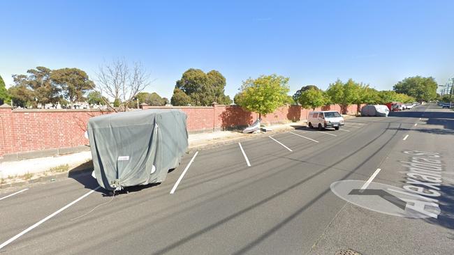 Two tarpaulin-clad campers were parked on the street in December 2022. Picture: Google Maps