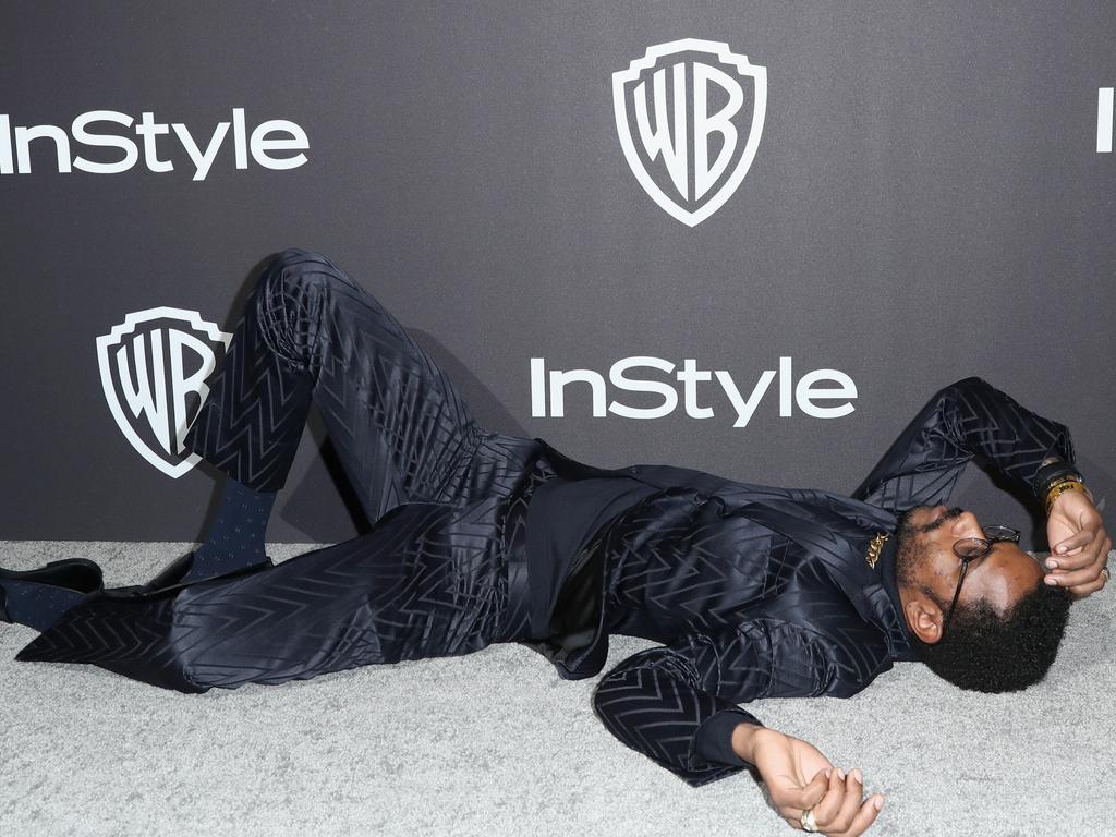 It was all too much for Lakeith Stanfield. Picture: Getty Images