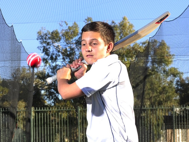 Harry as a young cricket rising star. It is understood he played for the Federal Cricket Club in Alice Springs.