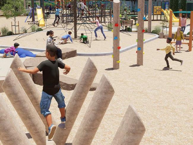 Robe Council has unveiled the winning design for the Robe Street Playground Upgrade - voted upon by locals - with construction set to begin in February 2025. Picture: Omnitech