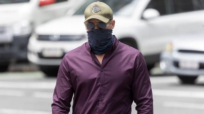 Tiaan Burger outside Brisbane Magistrates Court on Monday. Picture: Sarah Marshall/NCA NewsWire