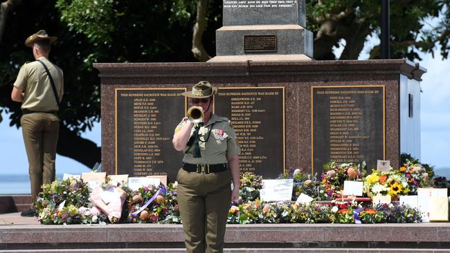 The 81st commemoration of the Bombing of Darwin held at the cenotaph on the esplanade. Picture: (A)manda Parkinson