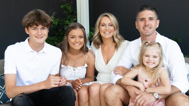 Tammy Barton with her husband, Nathan, and children Seth, Maddie and Ellie.