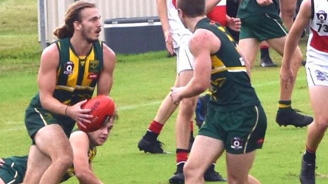 The Maroochydore AFC colts in action.