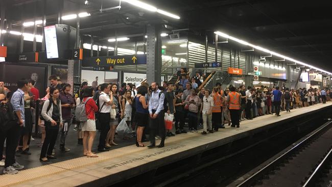 Commuters have been warned the heatwave could cause train delays. Picture: Henry Lynch 