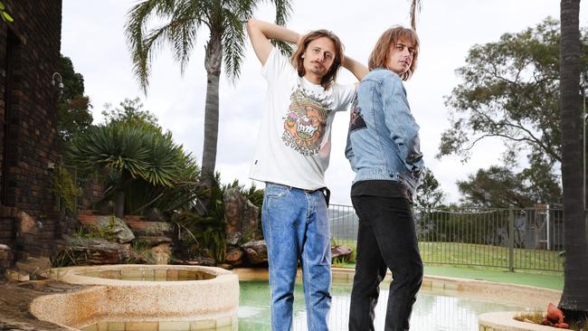 Lime Cordiale’s Oliver Leimbach and Louis Leimbach have the most ARIA nominations. Picture: Richard Dobson