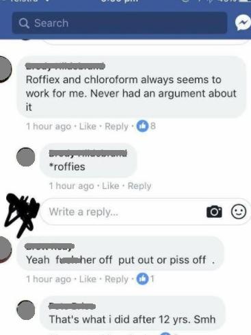 Screengrabs of responses to man asking for sex advice. (Pic: Facebook)