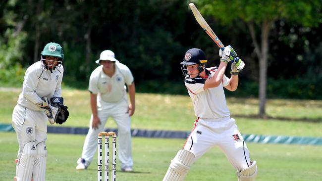 St Joseph's Gregory Terrace batsman Tom Campbell Picture, John Gass