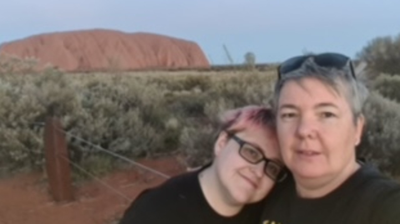 Megan and Julie Etheridge met while working for rival car rental shops at Alice Springs Airport. Picture: Supplied