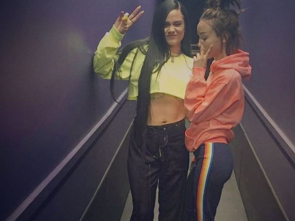 Minnesota rapper Lexii Alijai, with Kehlani. Picture: Instagram