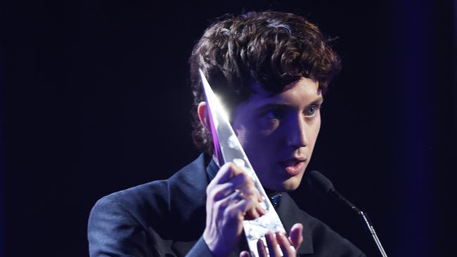 Troye Sivan received four gongs at the 2023 ARIA’s: Song of the Year, Best Solo Artist, Best Engineered Release and Best Produced Release. Picture: Getty