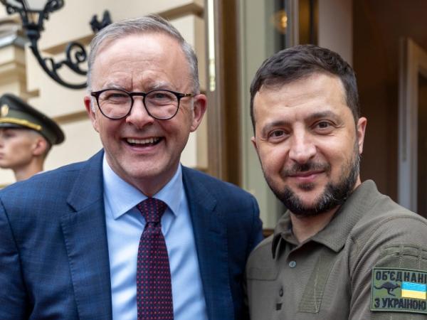 Australian Prime Minister Anthony Albanese meets with Ukraine President Zelensky. Posted July 4, 2022. Picture: X @AlboMP