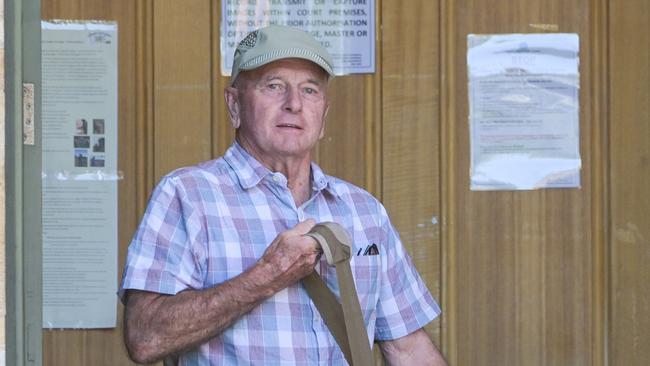 Michael Cunnington leaves the Adelaide Magistrates Court where he is facing child sex charges against at least seven victims. Picture: Brenton Edwards