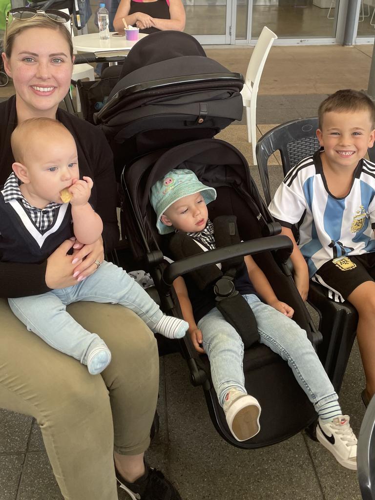 Cass, Santi, Mateo and Fraser: Fraser’s favourite part of the holidays is going camping. Ipswich School Holiday Bonanza. Spring Vibes Festival and Riverlink Week of Magic