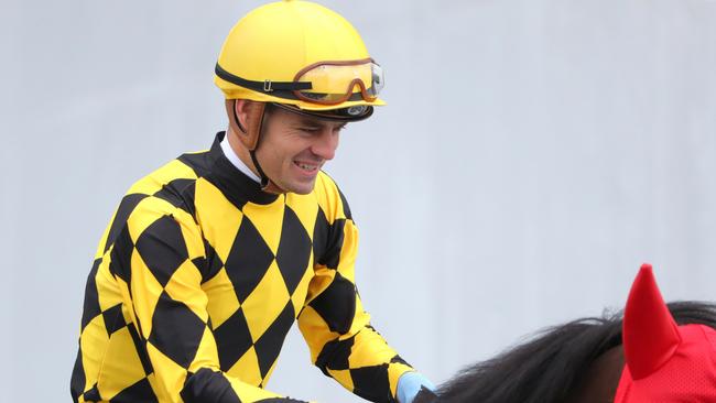 Leading jockey Aaron Bullock looks set for another big day at Tamworth. Picture: Getty Images