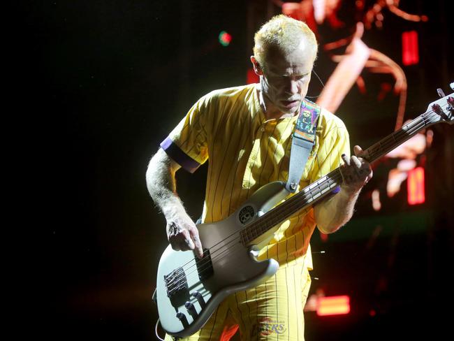 Red Hot Chili Peppers kick off their Australian tour at Hobart's Derwent Entertainment Centre. Picture: PATRICK GEE