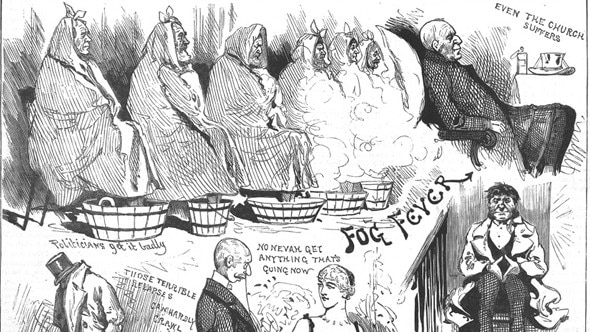 A late Nineteenth Century illustration depicting one of the many fever outbreaks in Melbourne. Picture: State Library of Victoria.