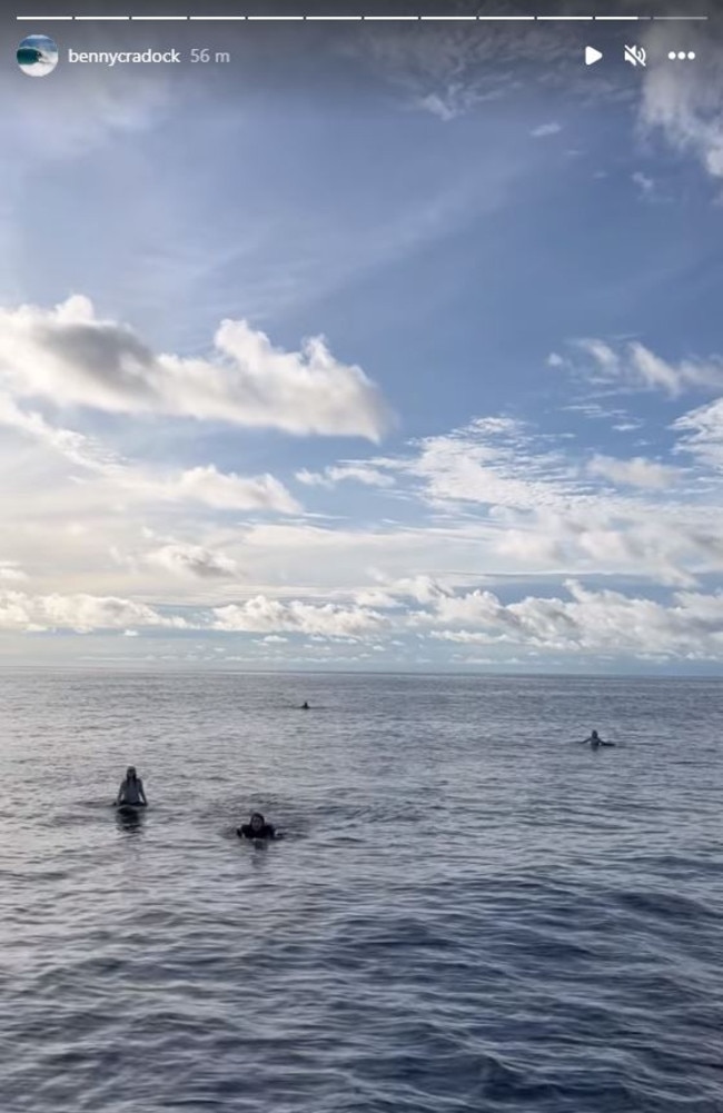 Incredible moment three Aussies (Steph Foote, Will Teagle and Jordan Short) are rescued. Picture: Instagram