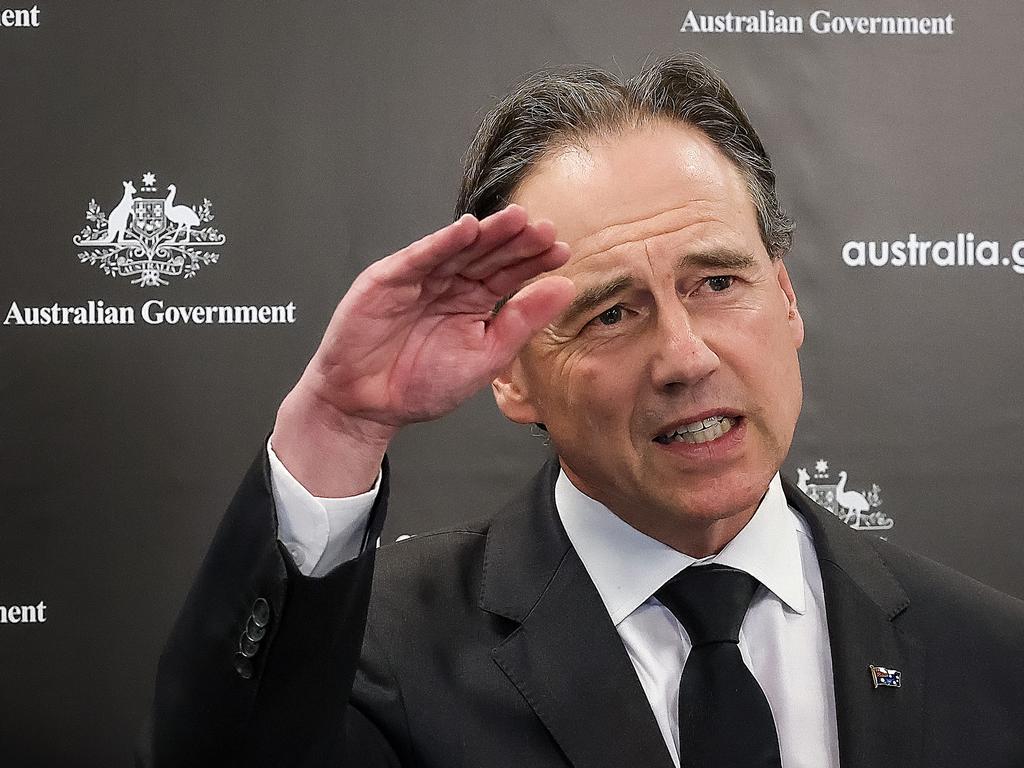 Health Minister Greg Hunt says the government has been investing in additional mental health support. Picture: NCA NewsWire / Ian Currie