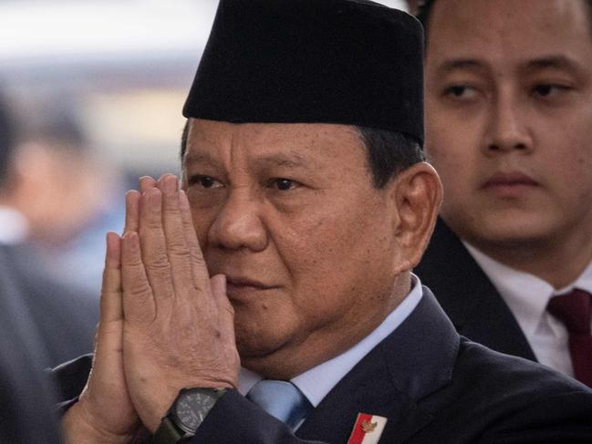 Indonesia's Defence Minister and President-elect Prabowo Subianto arrives to attend the annual session of the People's Consultative Assembly (MPR) at the parliament building in Jakarta on August 16, 2024. (Photo by Yasuyoshi CHIBA / AFP)