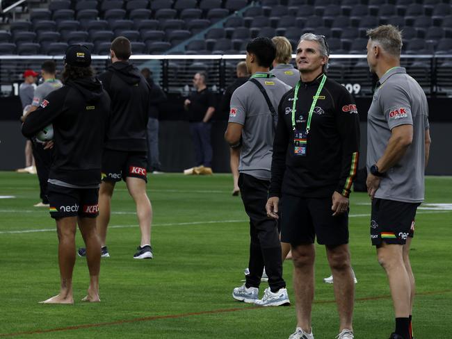 Ivan Cleary and the Panthers are premiership favourites. Picture: Jonathan Ng