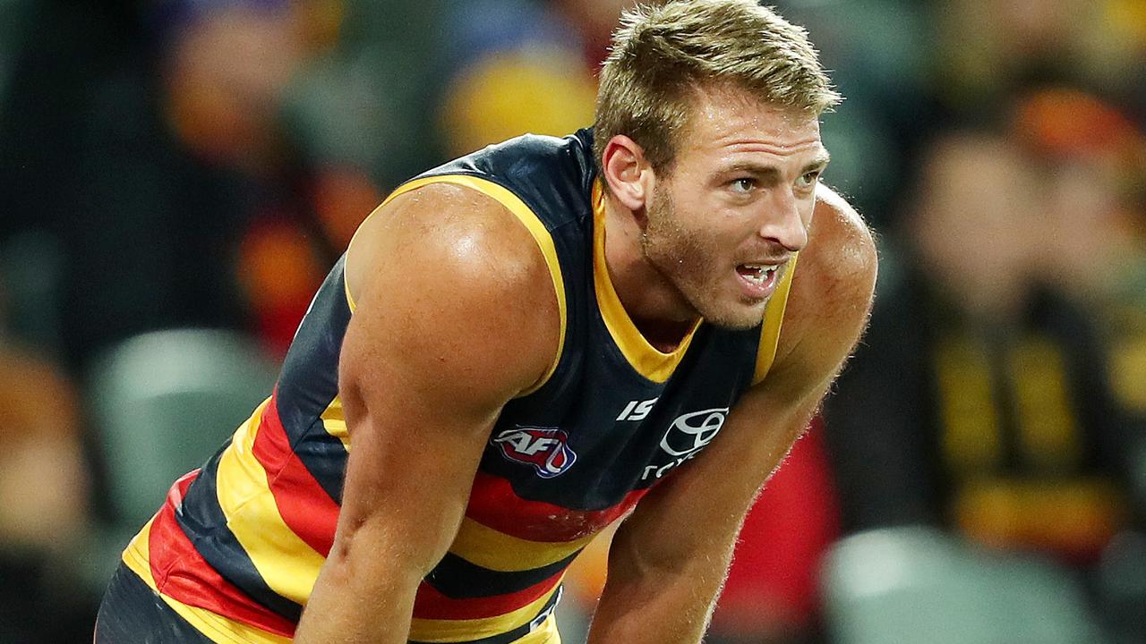 Adelaide star Daniel Talia faces a long stint on the sidelines. Picture: Sarah Reed