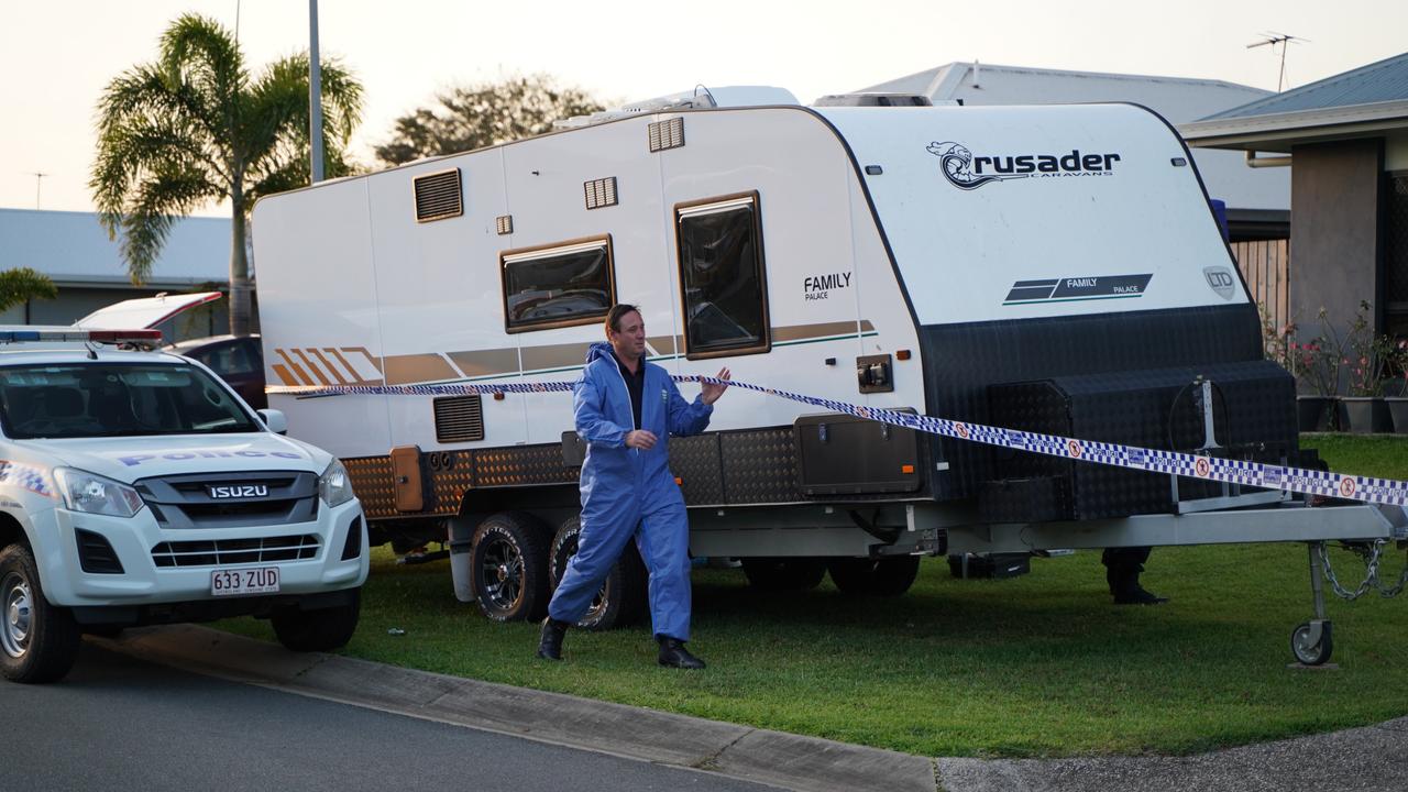 A neighbour says the caravan parked on the front lawn of a property where a mother, 73, died had only been there for about a fortnight. Picture: Heidi Petith